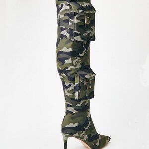 Nova Stiletto Boots Camouflage  9